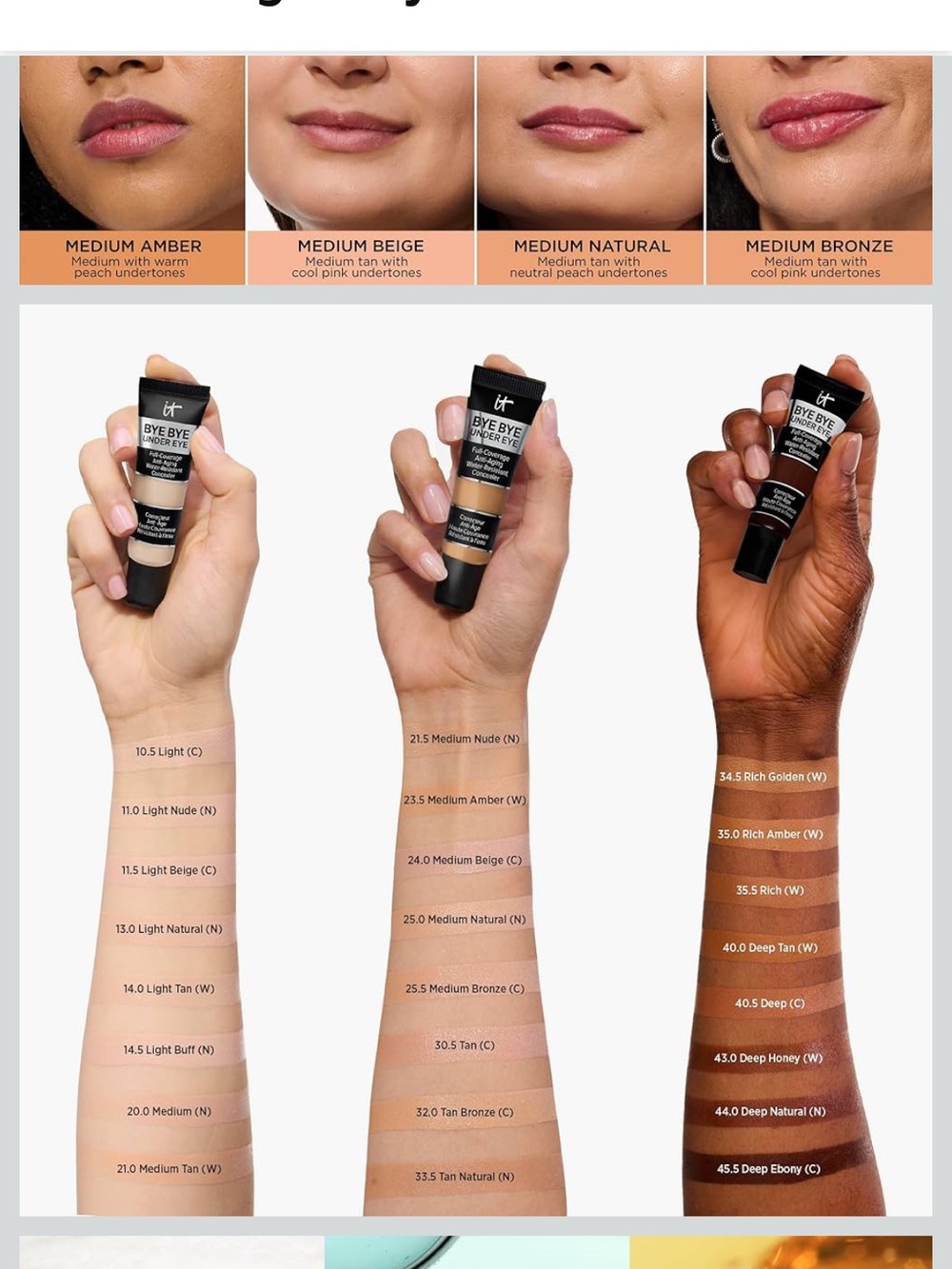 it cosmetics Bye Bye Under Eye Concealer - medium N (Cream) full coverage - Picture 5 of 12